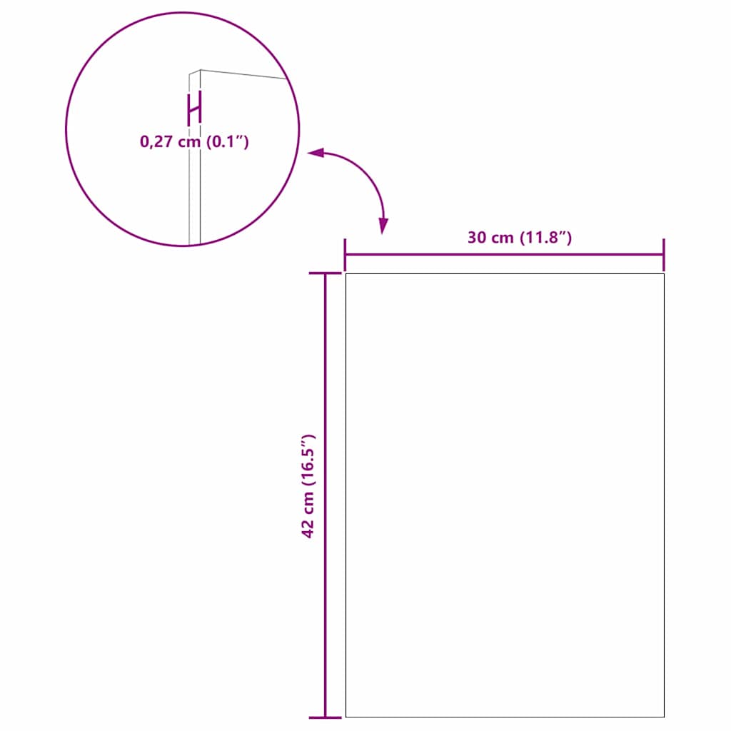Painéis de Decoração 12 pcs Sonoma cinzento 30 x 42 x 0.3 cm