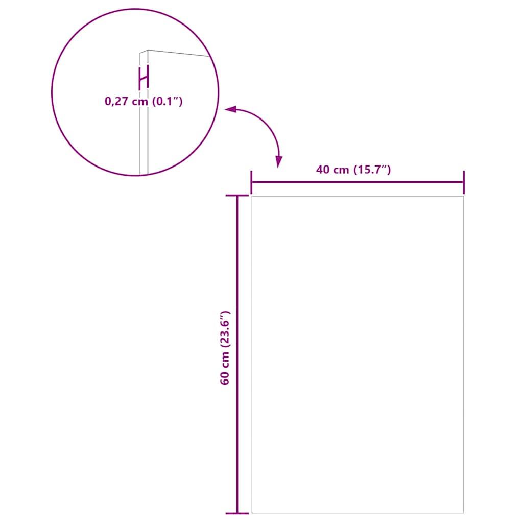 Painéis de Decoração 12 pcs Branco 40 x 60 x 0.3 cm