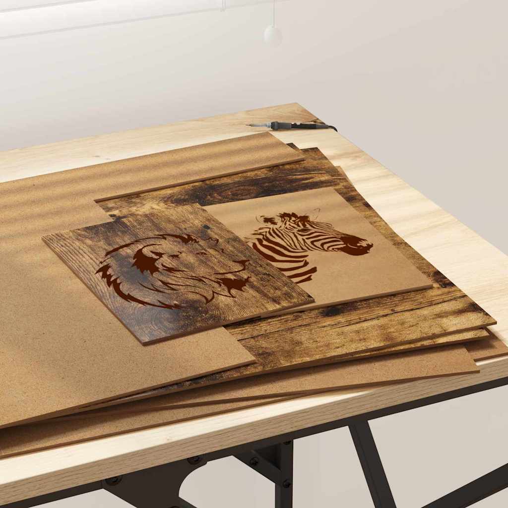 Painéis de Decoração 12 pcs Carvalho fumado 40 x 60 x 0.3 cm