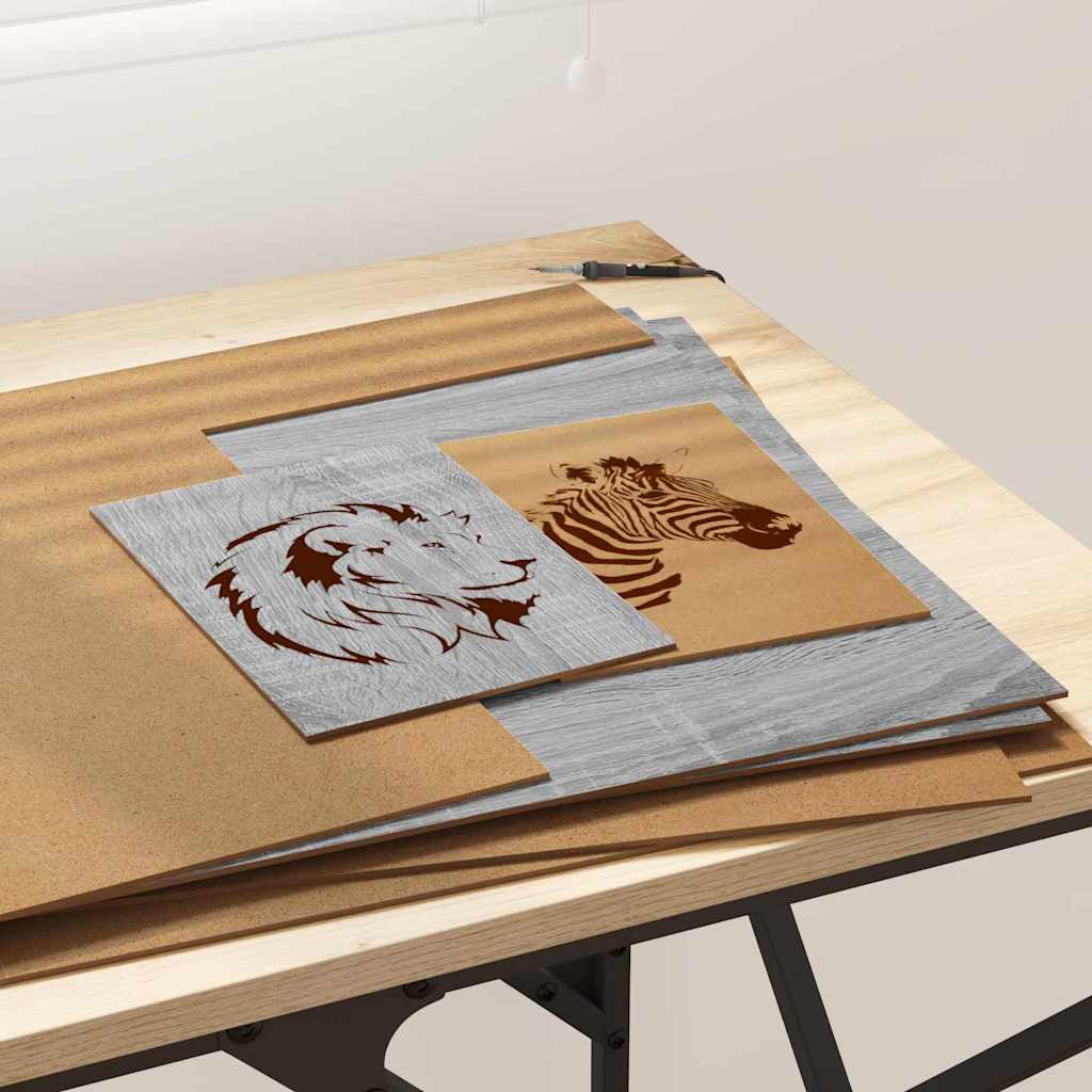 Painéis de Decoração 12 pcs Sonoma cinzento 40 x 60 x 0.3 cm