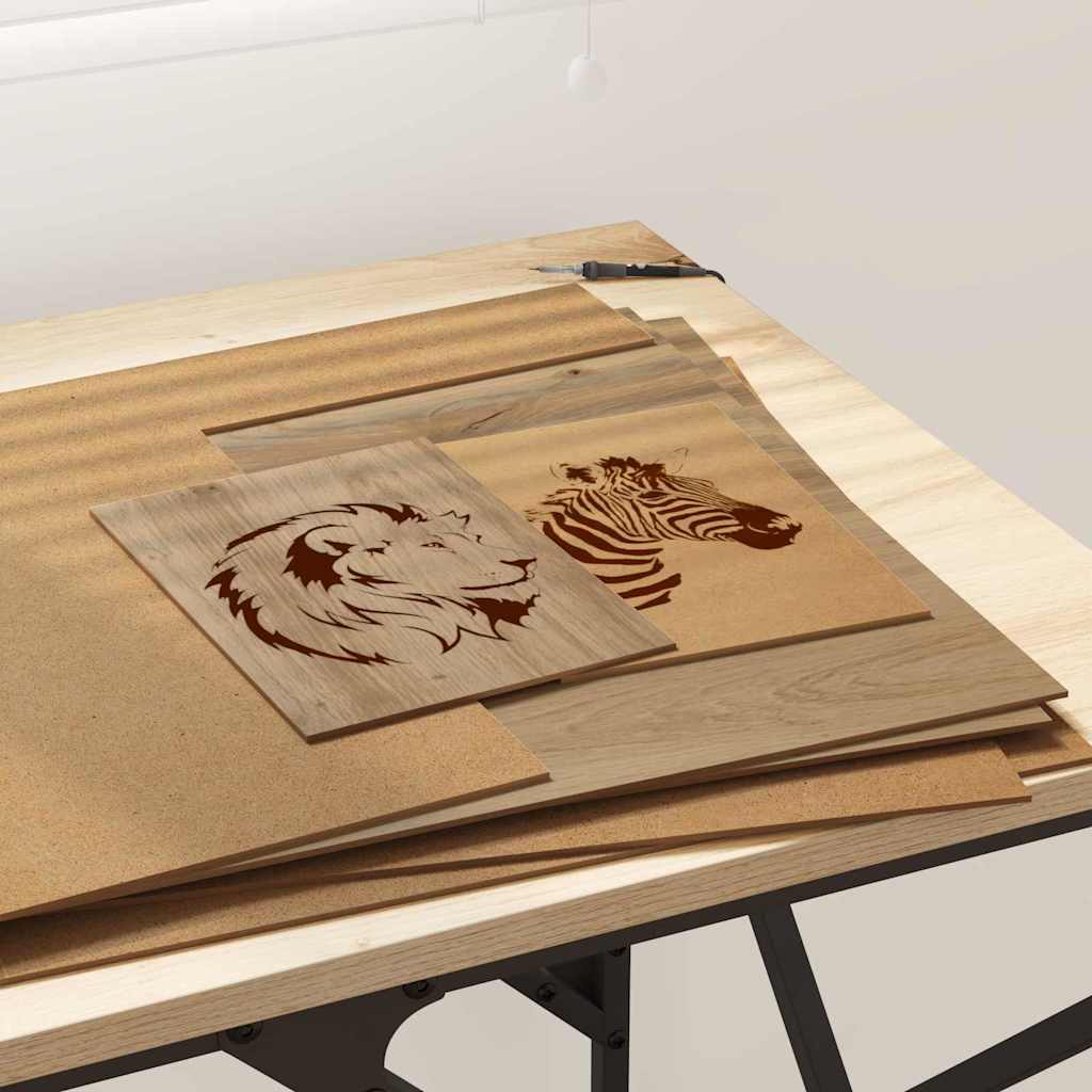 Painéis de Decoração 12 pcs carvalho artisiano 40 x 60 x 0.3 cm