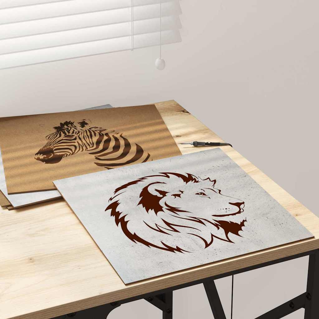 Painéis de Decoração 12 pcs Cinzento cimento 30 x 30 x 0.3 cm