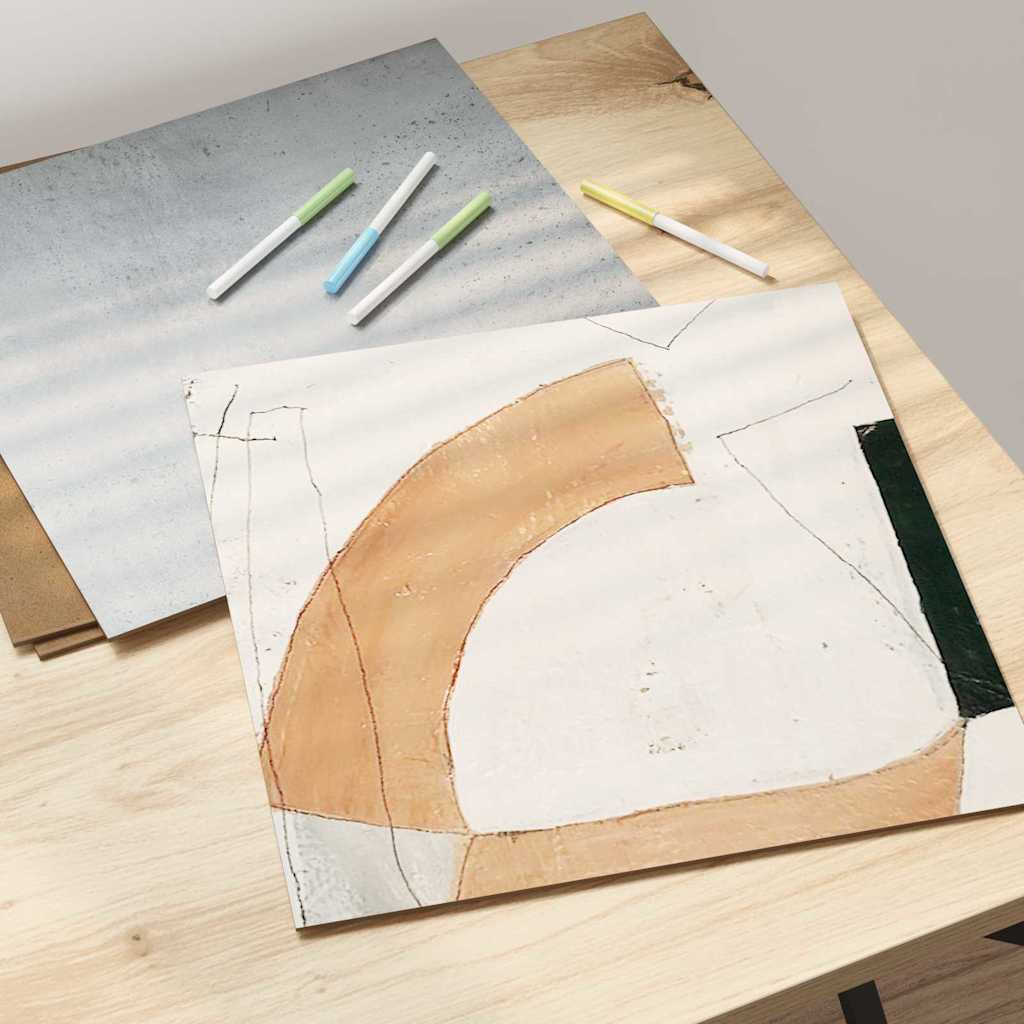 Painéis de Decoração 12 pcs Cinzento cimento 30 x 30 x 0.3 cm