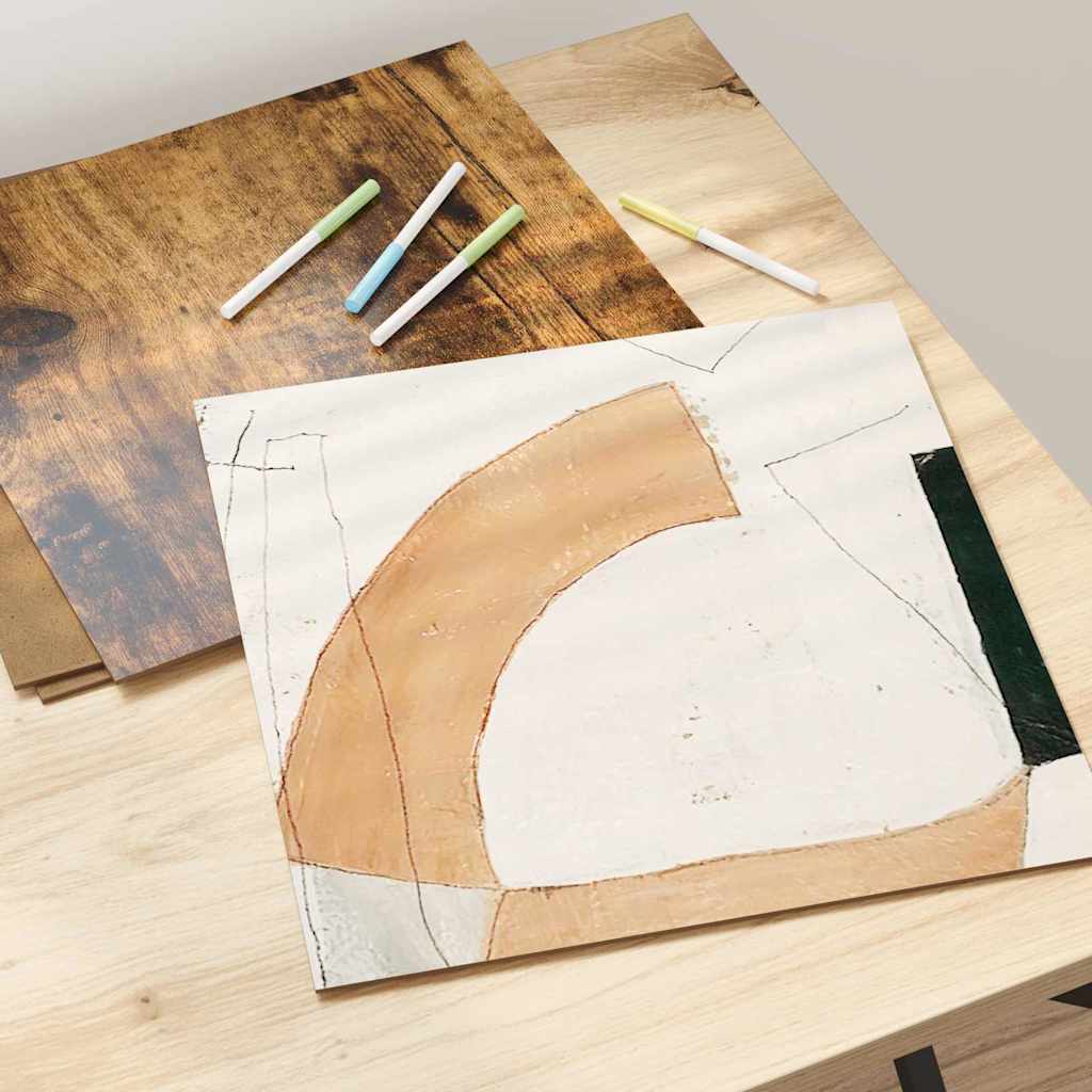 Painéis de Decoração 12 pcs Carvalho fumado 30 x 30 x 0.3 cm