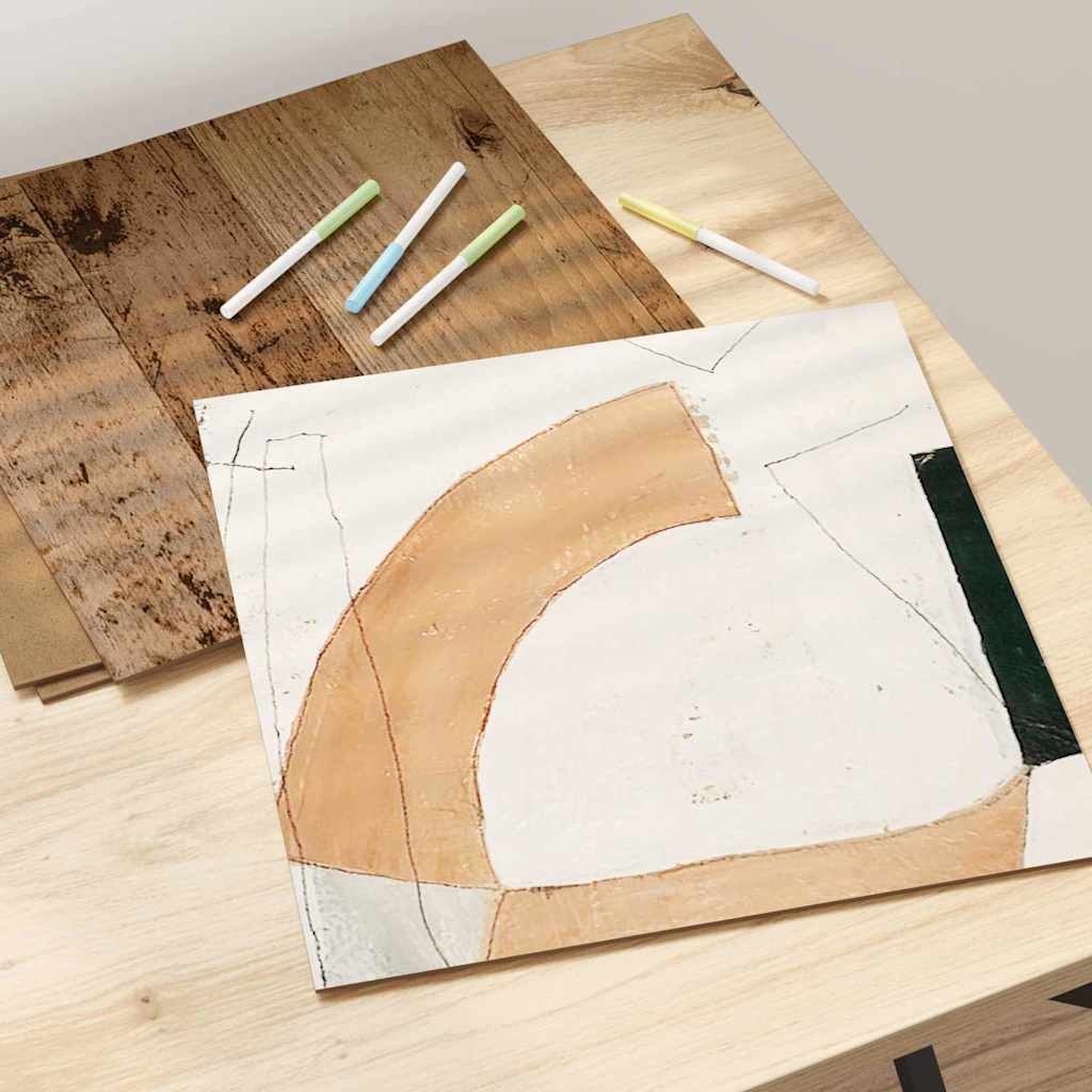 Painéis de Decoração 12 pcs Madeira antiga 30 x 30 x 0.3 cm