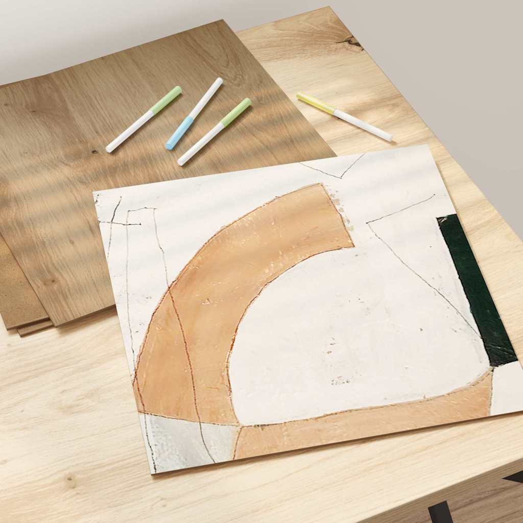 Painéis de Decoração 12 pcs carvalho artisiano 30 x 30 x 0.3 cm