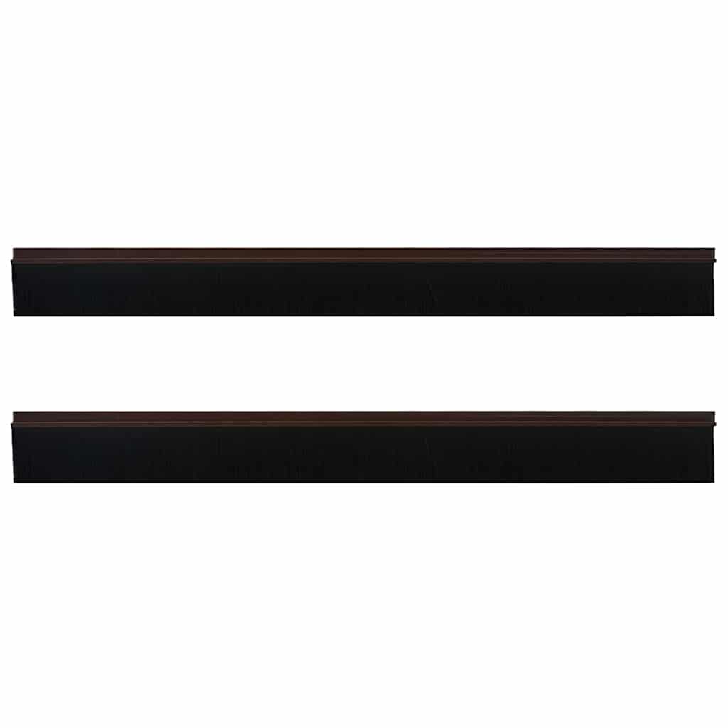 Selos de Escovas para Porta Auto-adesivos 12 pcs Branco 100 cm