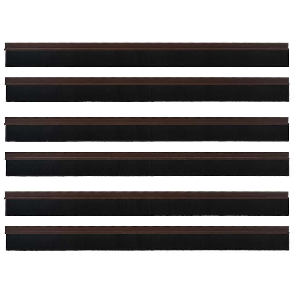 Selos de Escovas para Porta Auto-adesivos 12 pcs Branco 100 cm