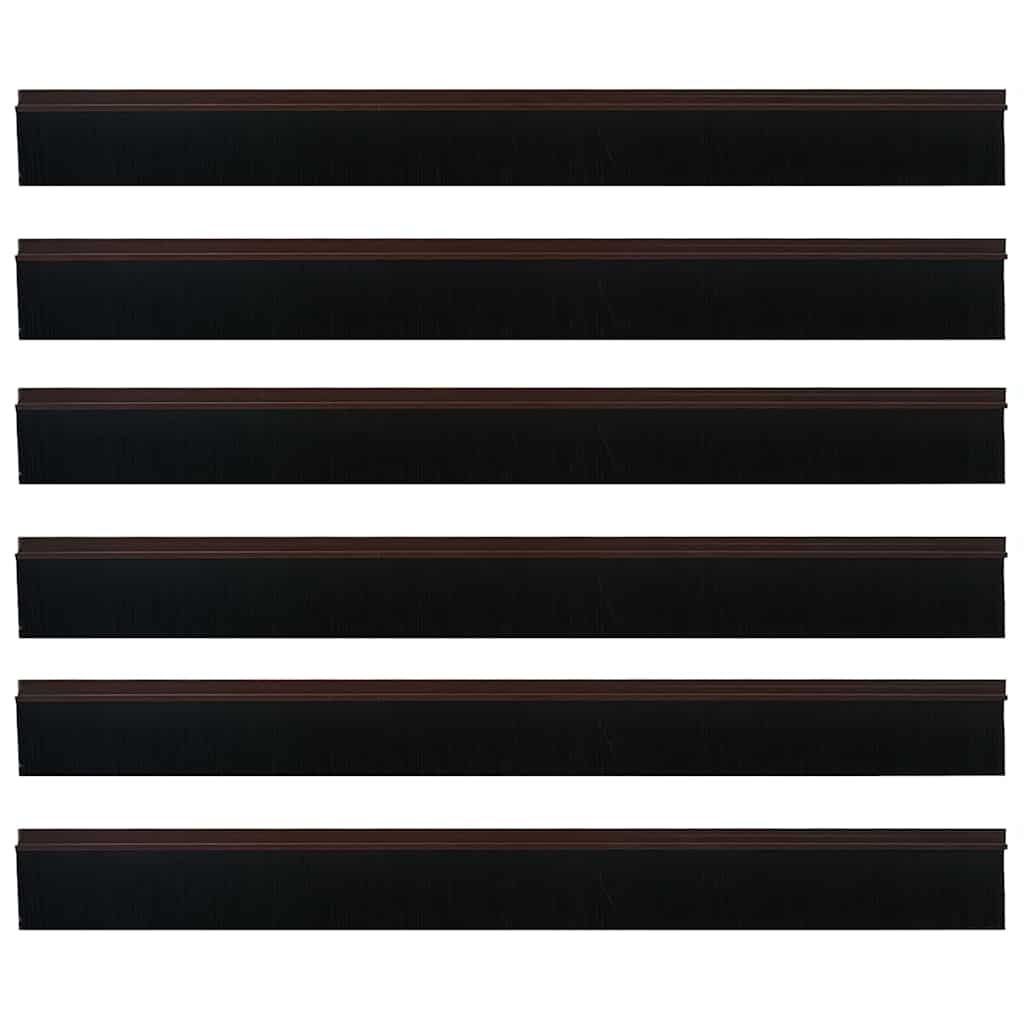 Selos de Escovas para Porta Auto-adesivos 12 pcs Branco 100 cm