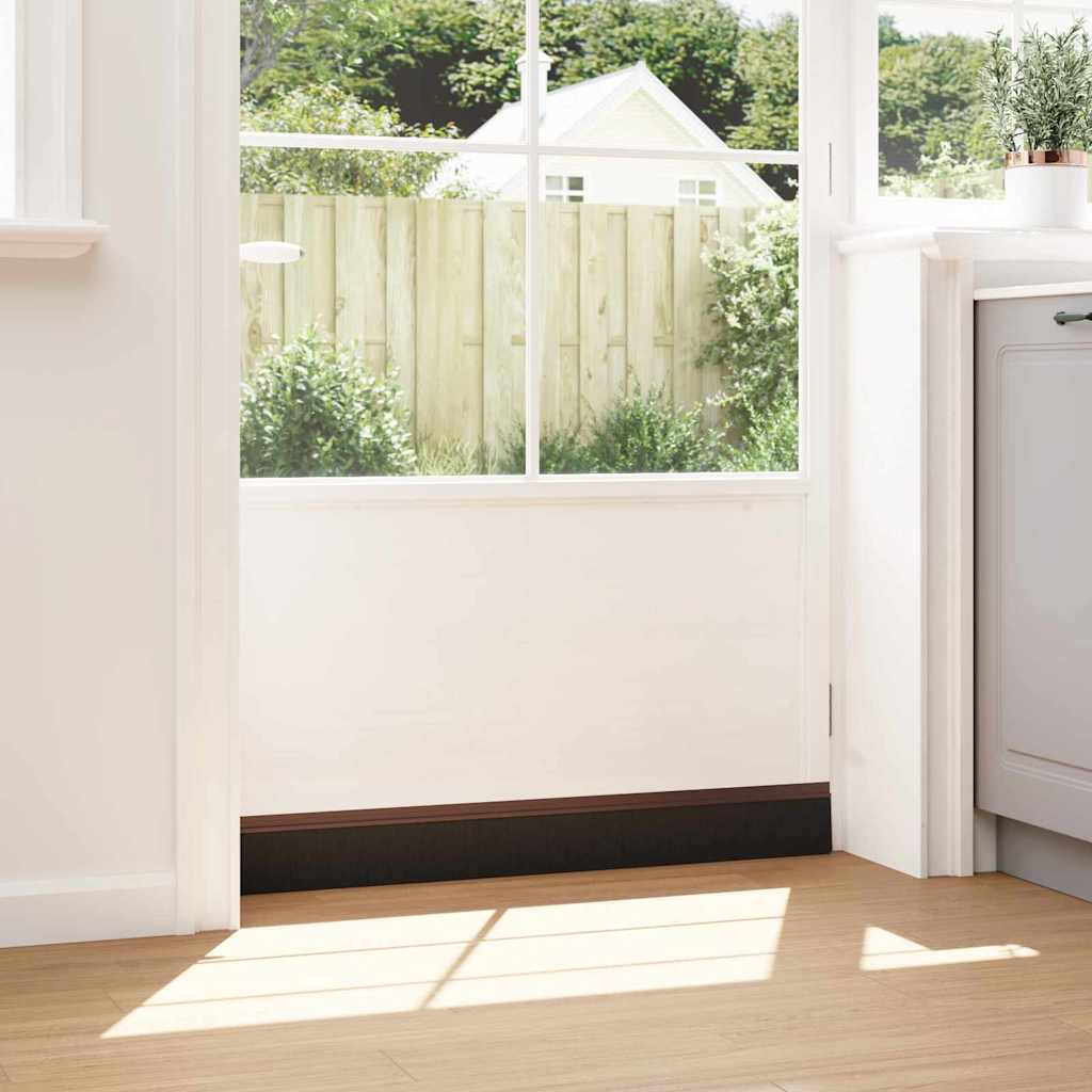 Selos de Escovas para Porta Auto-adesivos 12 pcs Branco 100 cm