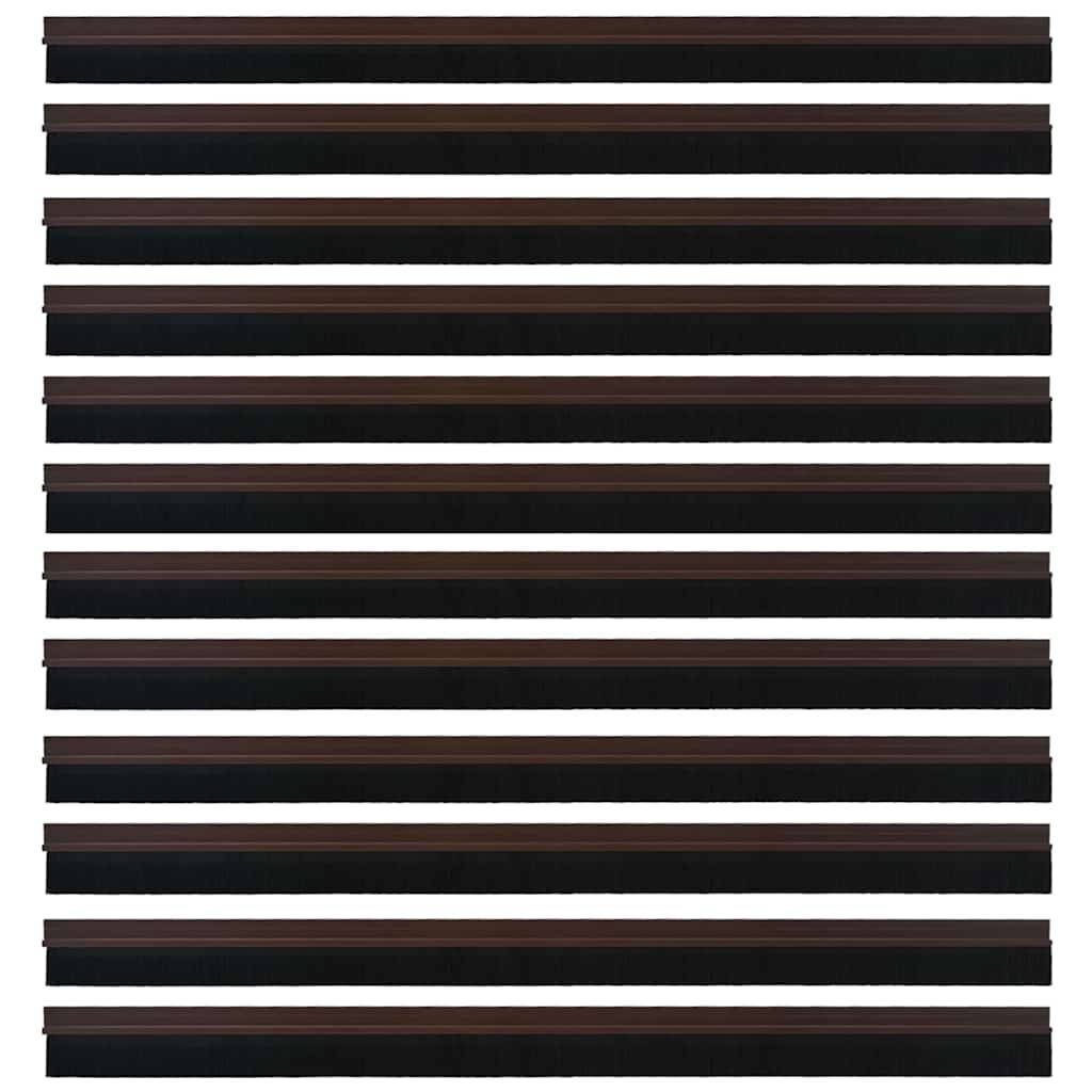 Selos de Escovas para Porta Auto-adesivos 12 pcs Branco 100 cm