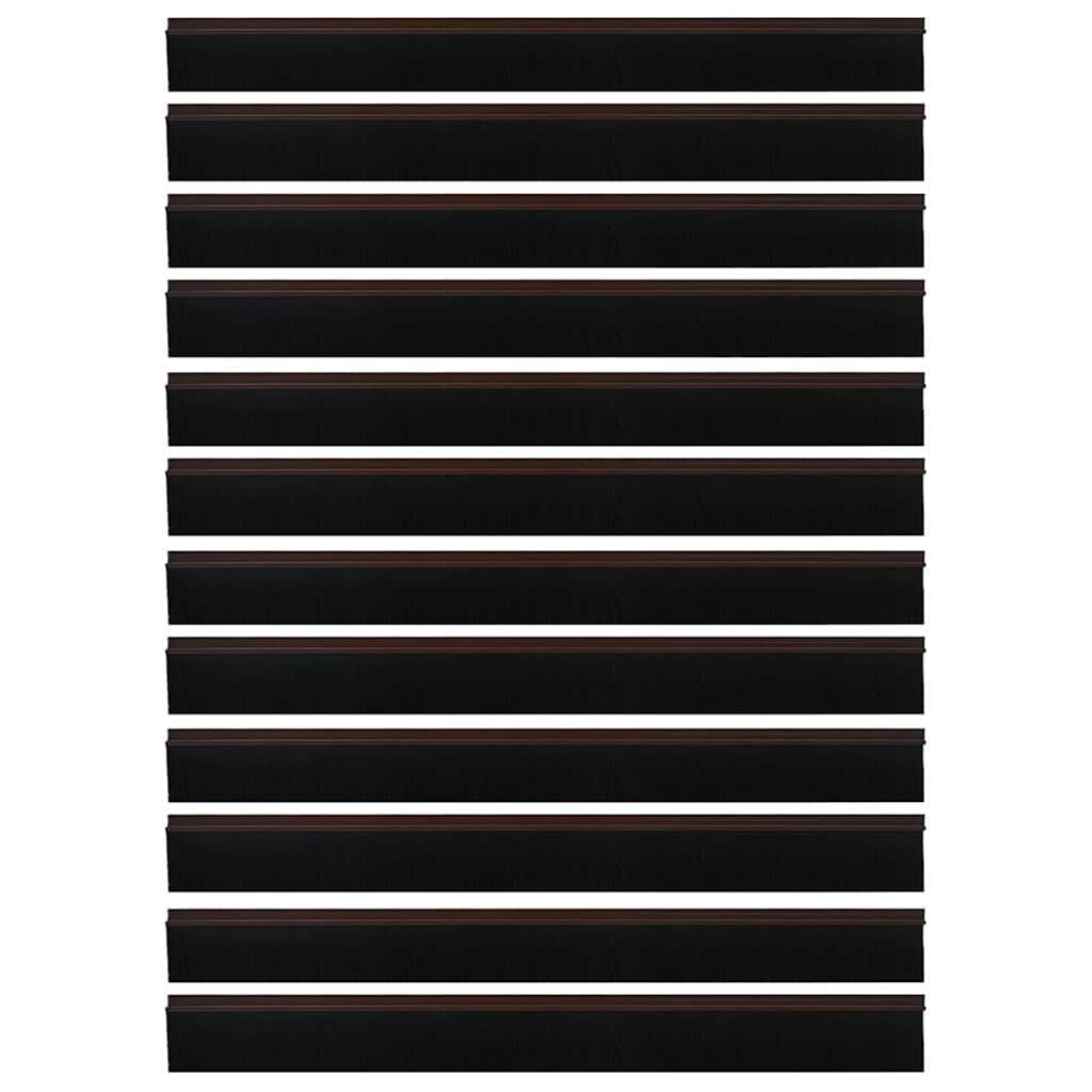 Selos de Escovas para Porta Auto-adesivos 12 pcs Branco 100 cm