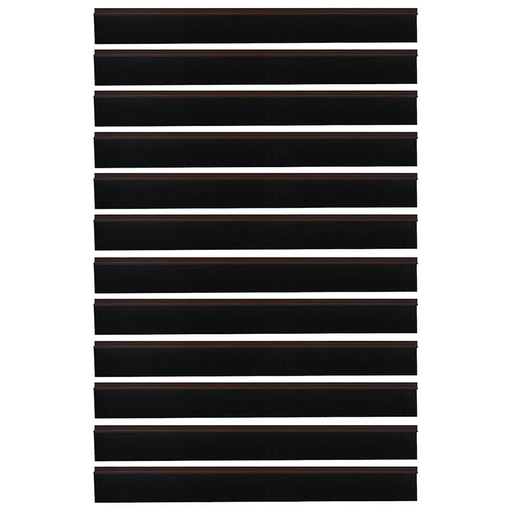 Selos de Escovas para Porta Auto-adesivos 12 pcs Branco 100 cm