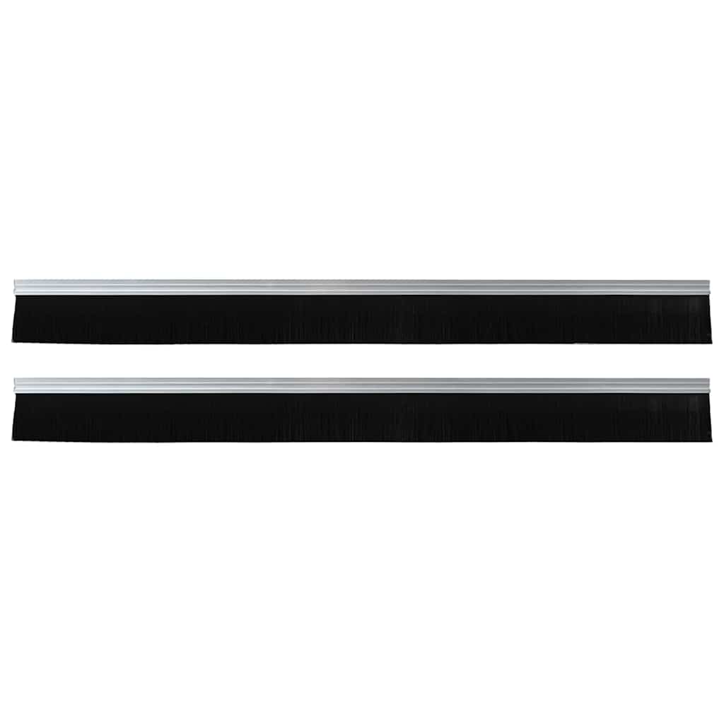 Selos de Escovas para Porta Auto-adesivos 12 pcs Branco 100 cm