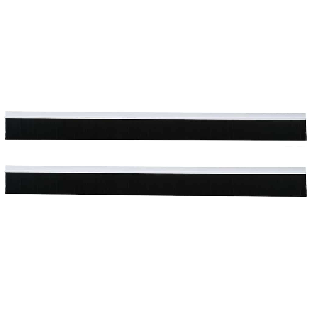 Selos de Escovas para Porta Auto-adesivos 12 pcs Branco 100 cm