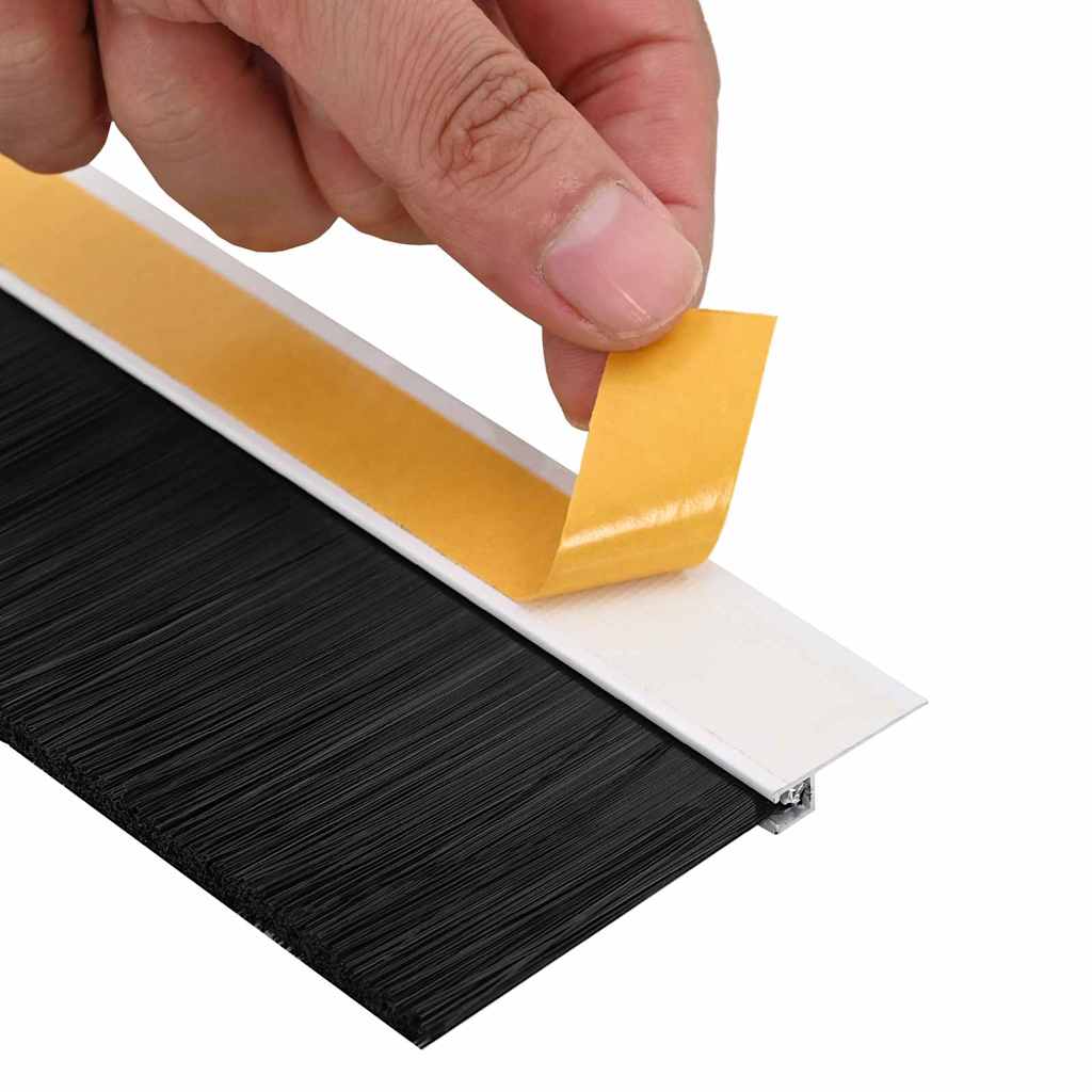 Selos de Escovas para Porta Auto-adesivos 12 pcs Branco 100 cm