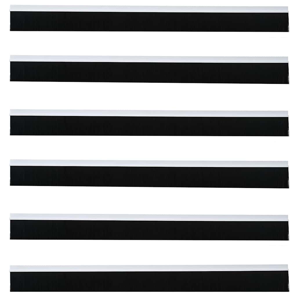 Selos de Escovas para Porta Auto-adesivos 12 pcs Branco 100 cm