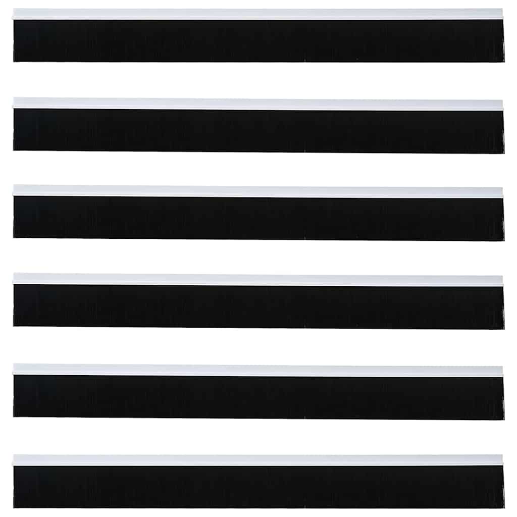 Selos de Escovas para Porta Auto-adesivos 12 pcs Branco 100 cm