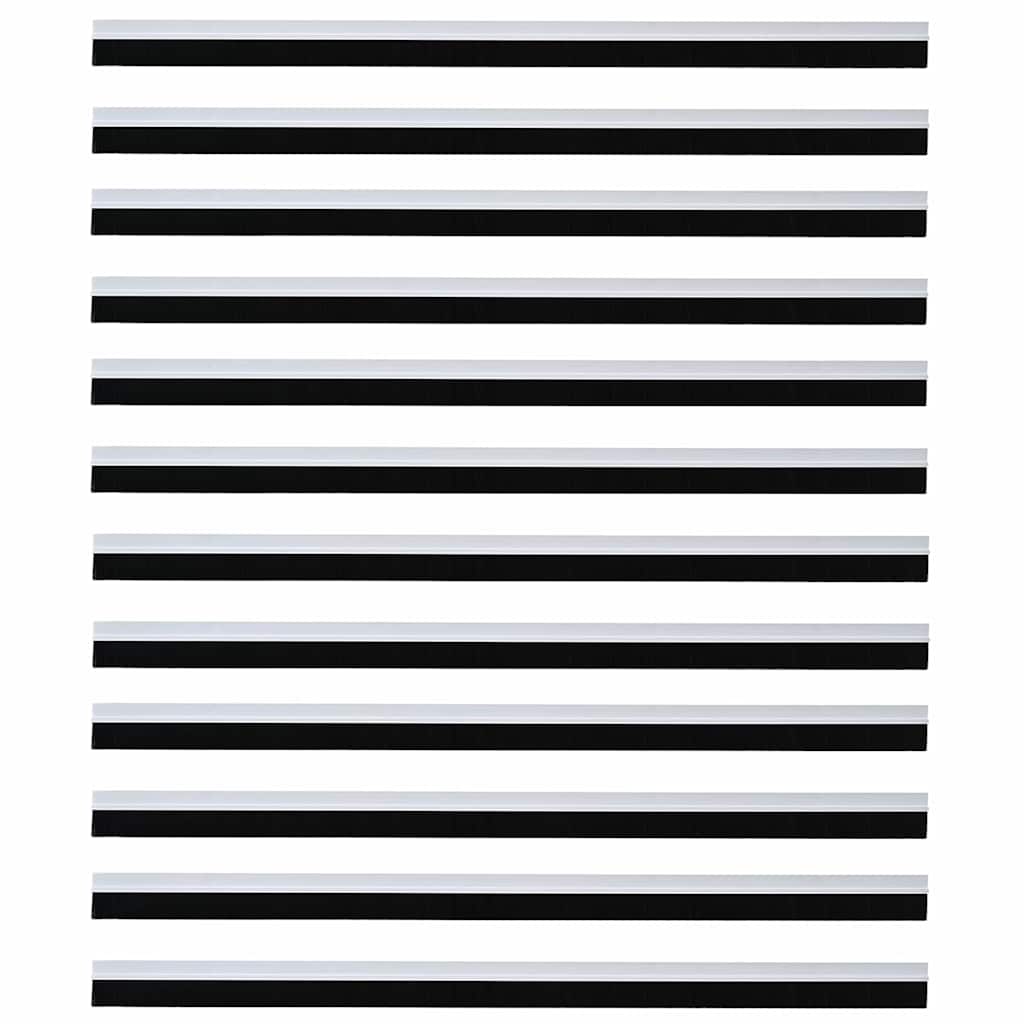 Selos de Escovas para Porta Auto-adesivos 12 pcs Branco 100 cm