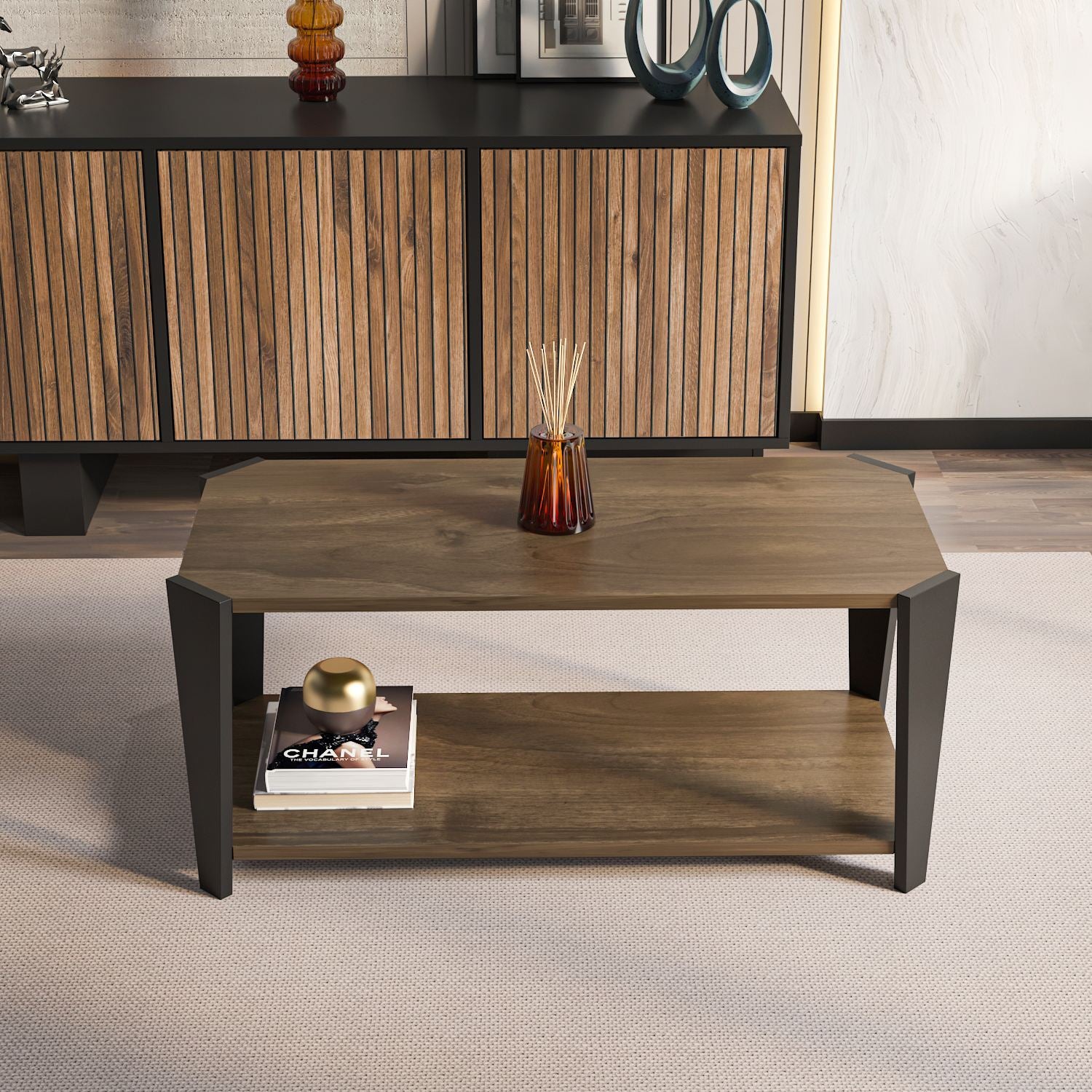 Mesa de Centro-Monaco-Nogueira
Preto