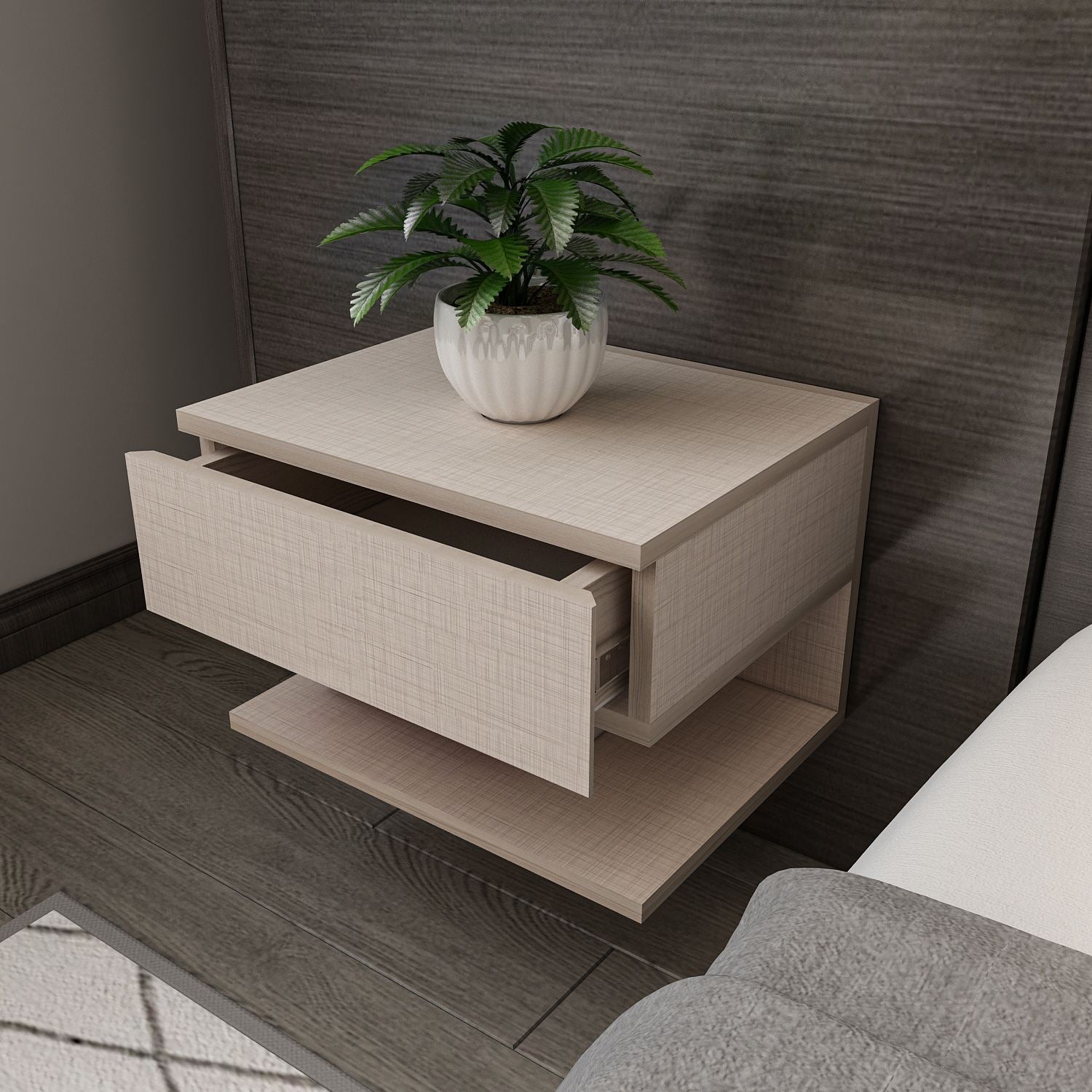 Mesa de cabeceira-Vivid-Bege