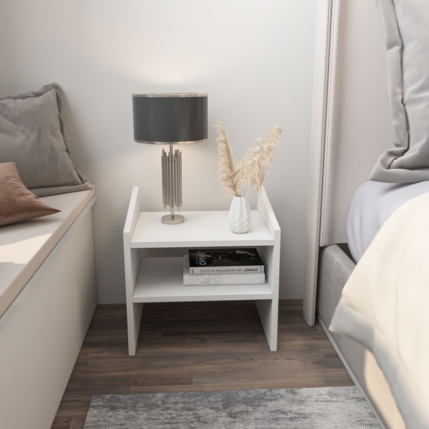 Mesa de cabeceira-Adin-Branco