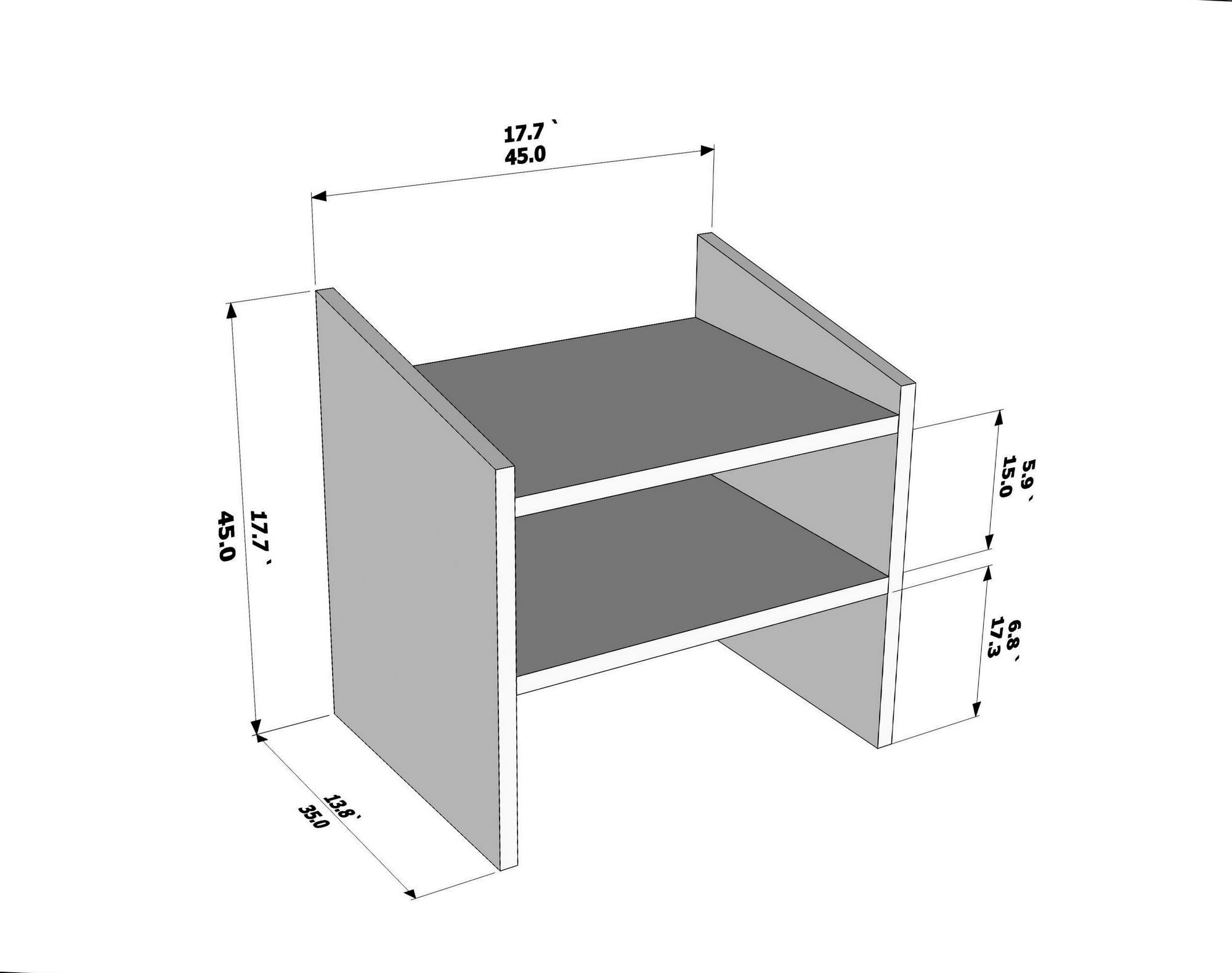 Mesa de cabeceira-Adin-Bege