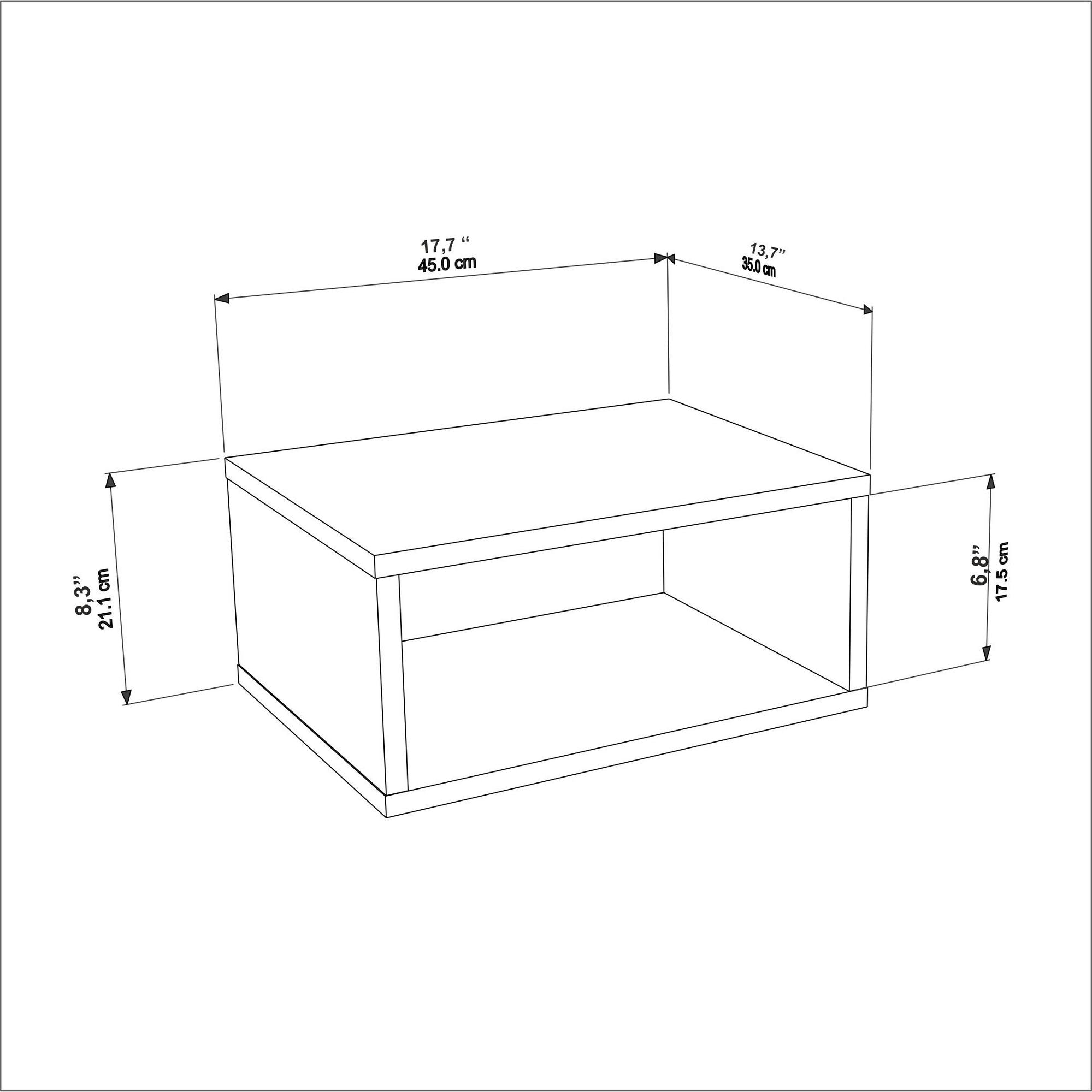 Mesa de cabeceira-Dora-Branco