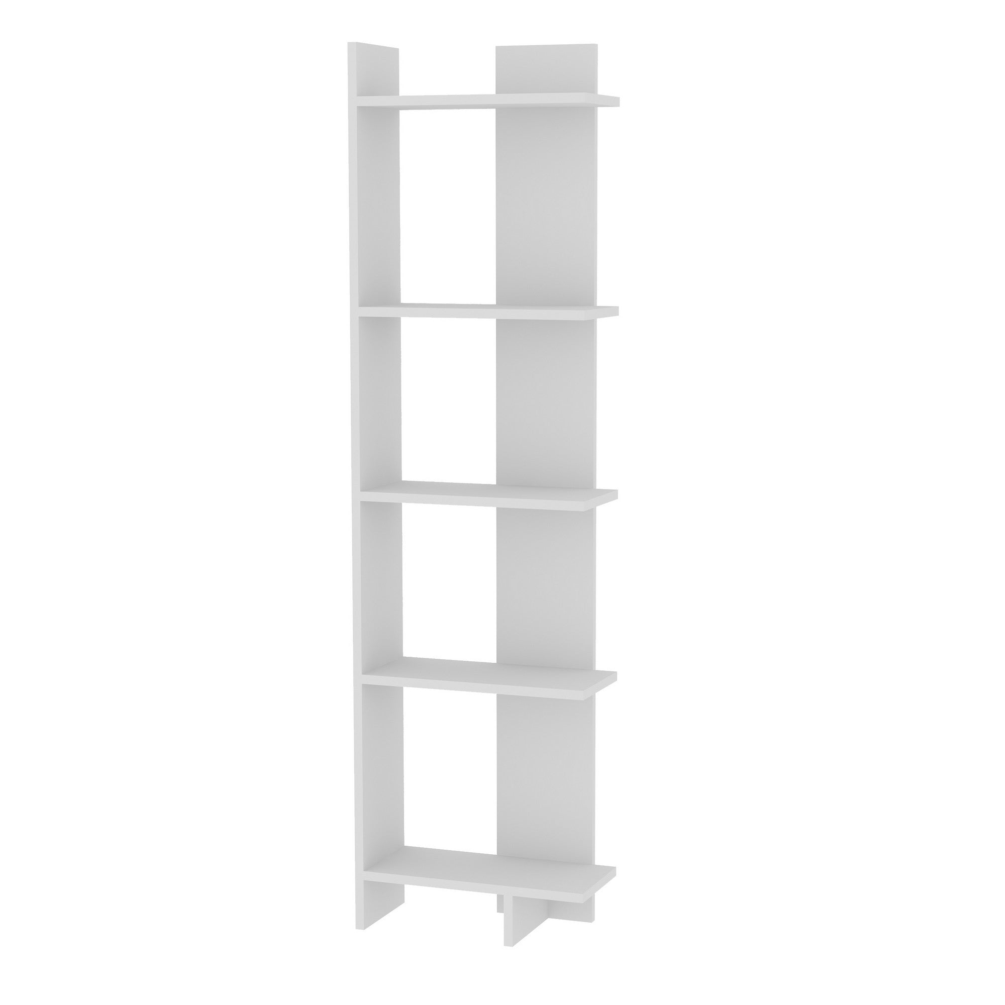 Estante moderna – 45 cm L x 170 cm A x 22 cm P – Branca – Painel de partículas