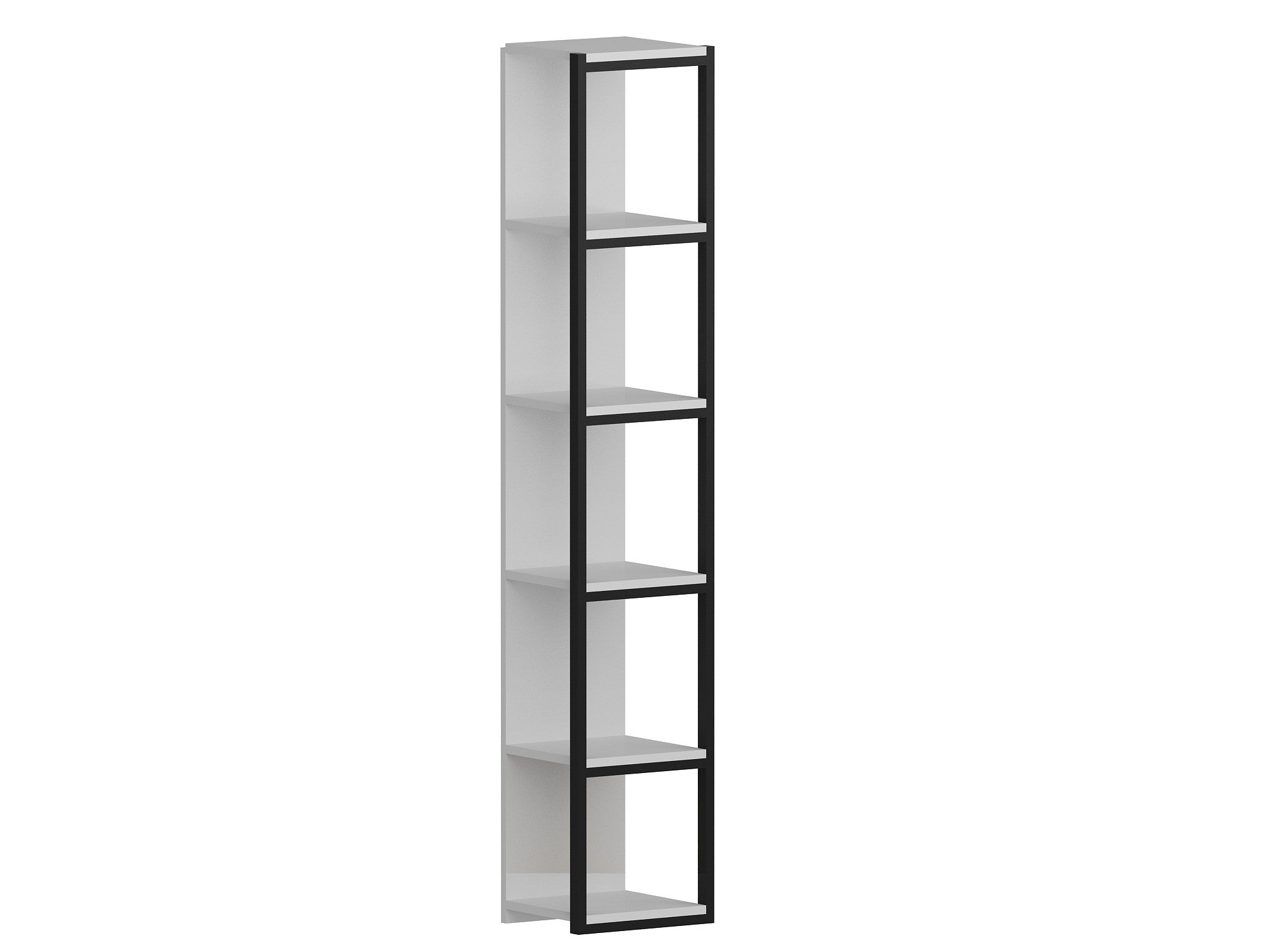 Estante moderna – 33,7 x 180 x 29,5 cm – preto e branco – madeira aglomerada