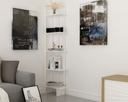 Estante de livros – 45 x 180 x 22 cm – Branca – Painel de partículas revestido de melamina