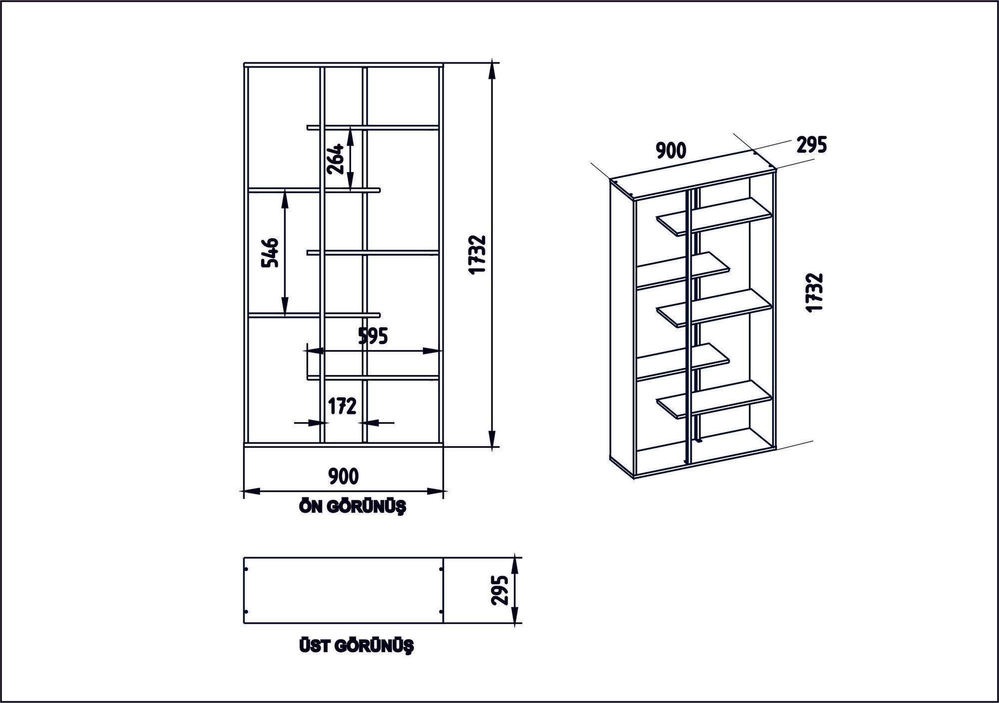 Estante Industrial Moderna – 90 x 173,2 x 29,5 cm – Nogueira e Preto – Painéis de partículas e metal