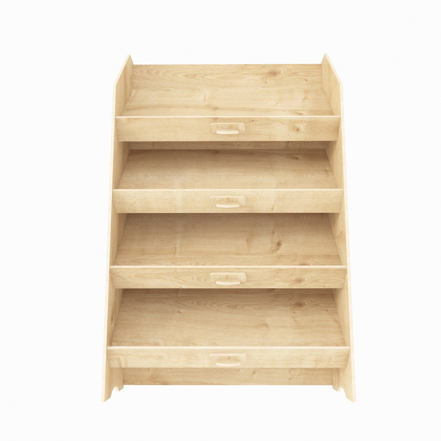 Estante de carvalho elegante, 100 cm de altura x 61,5 cm de largura x 28,4 cm de profundidade | Painel de partículas 100% revestido de melamina, 8 mm de espessura | Perfeito para casa e escritório