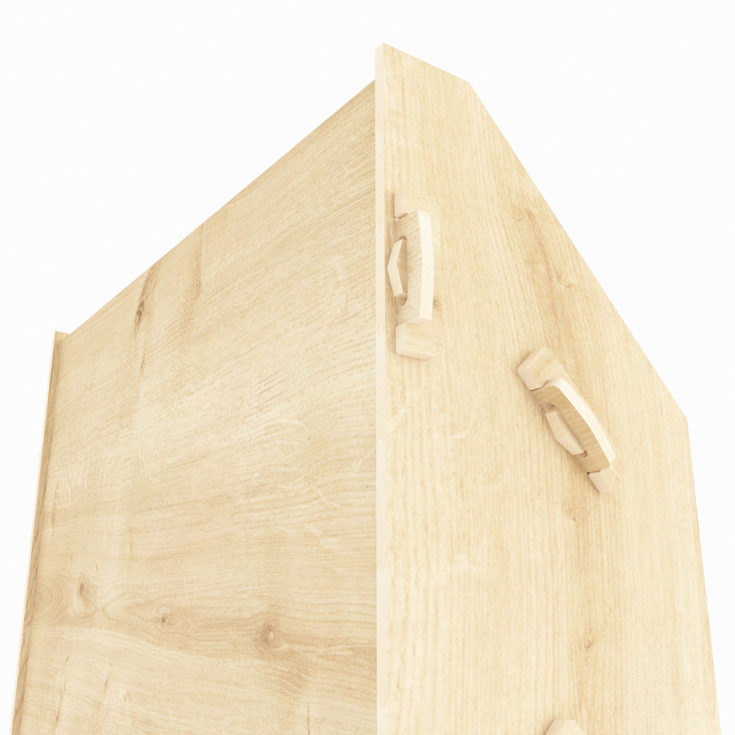Estante de carvalho elegante, 100 cm de altura x 61,5 cm de largura x 28,4 cm de profundidade | Painel de partículas 100% revestido de melamina, 8 mm de espessura | Perfeito para casa e escritório
