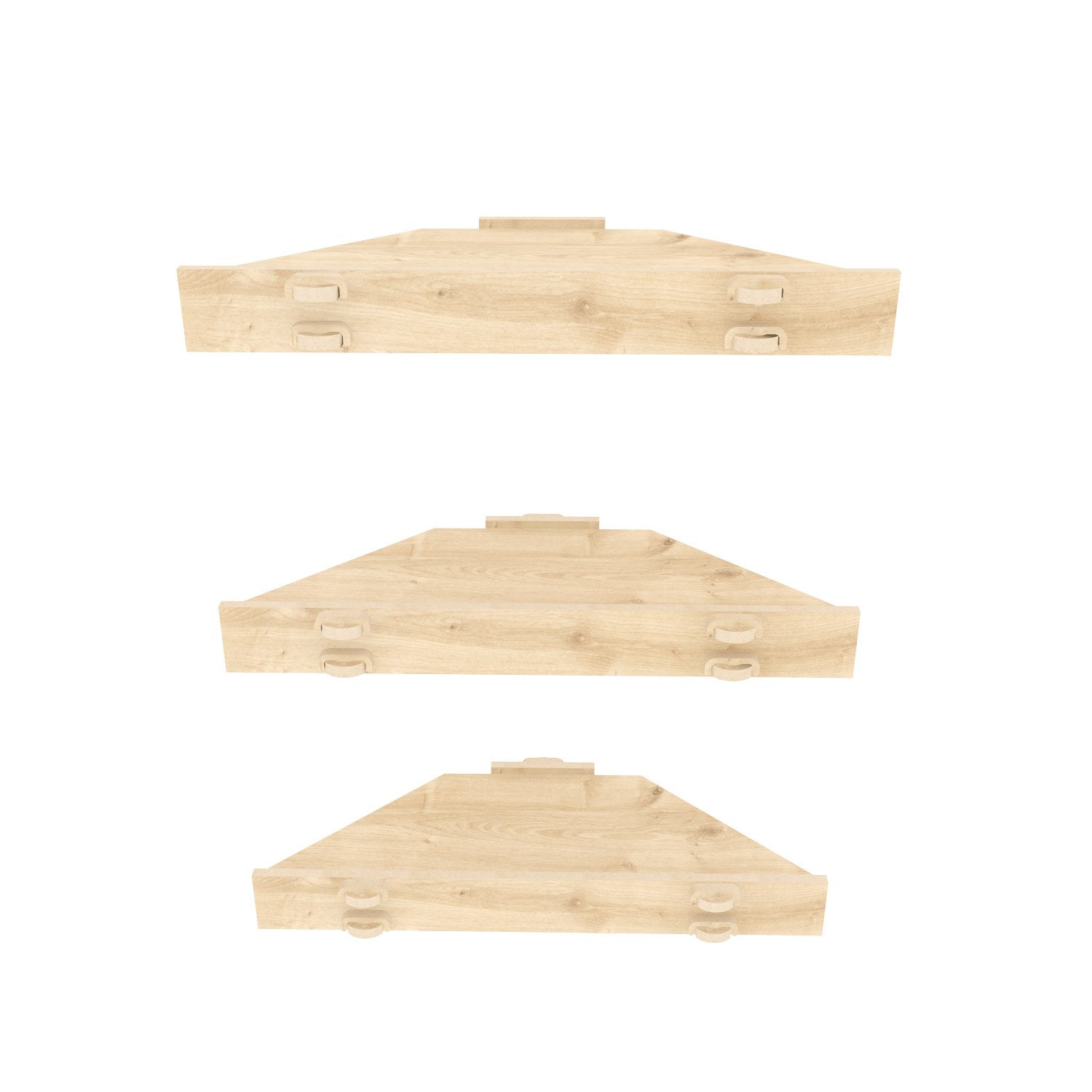 Prateleira de parede elegante em carvalho, 39,4 x 5 x 14,5 cm | Painel de partículas 100% revestido em melamina, 8 mm de espessura | Perfeito para decoração moderna e soluções de armazenamento