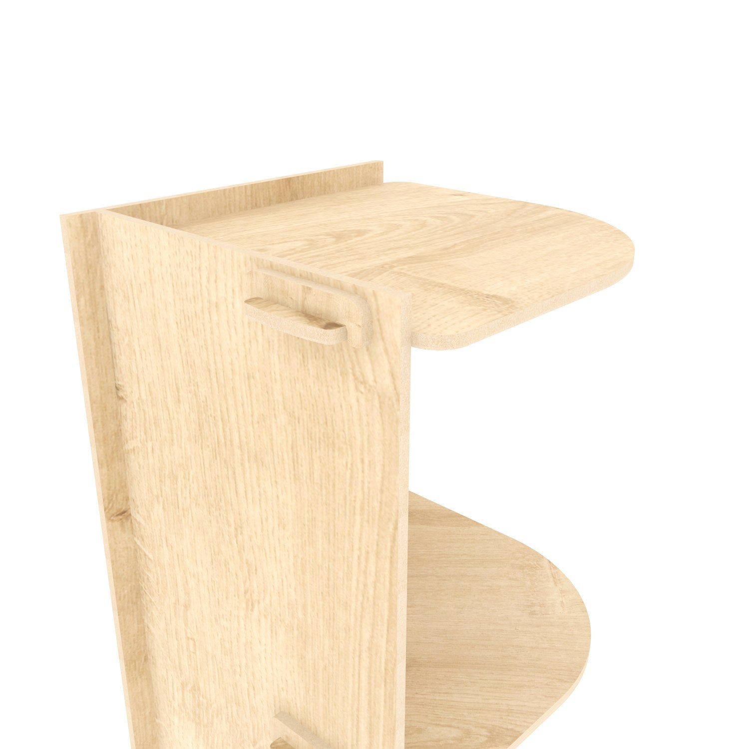 Estante de carvalho elegante, 138 cm de altura x 28 cm de largura x 30 cm de profundidade | Painel de partículas 100% revestido de melamina, 8 mm de espessura | Perfeito para armazenamento em casa e no escritório