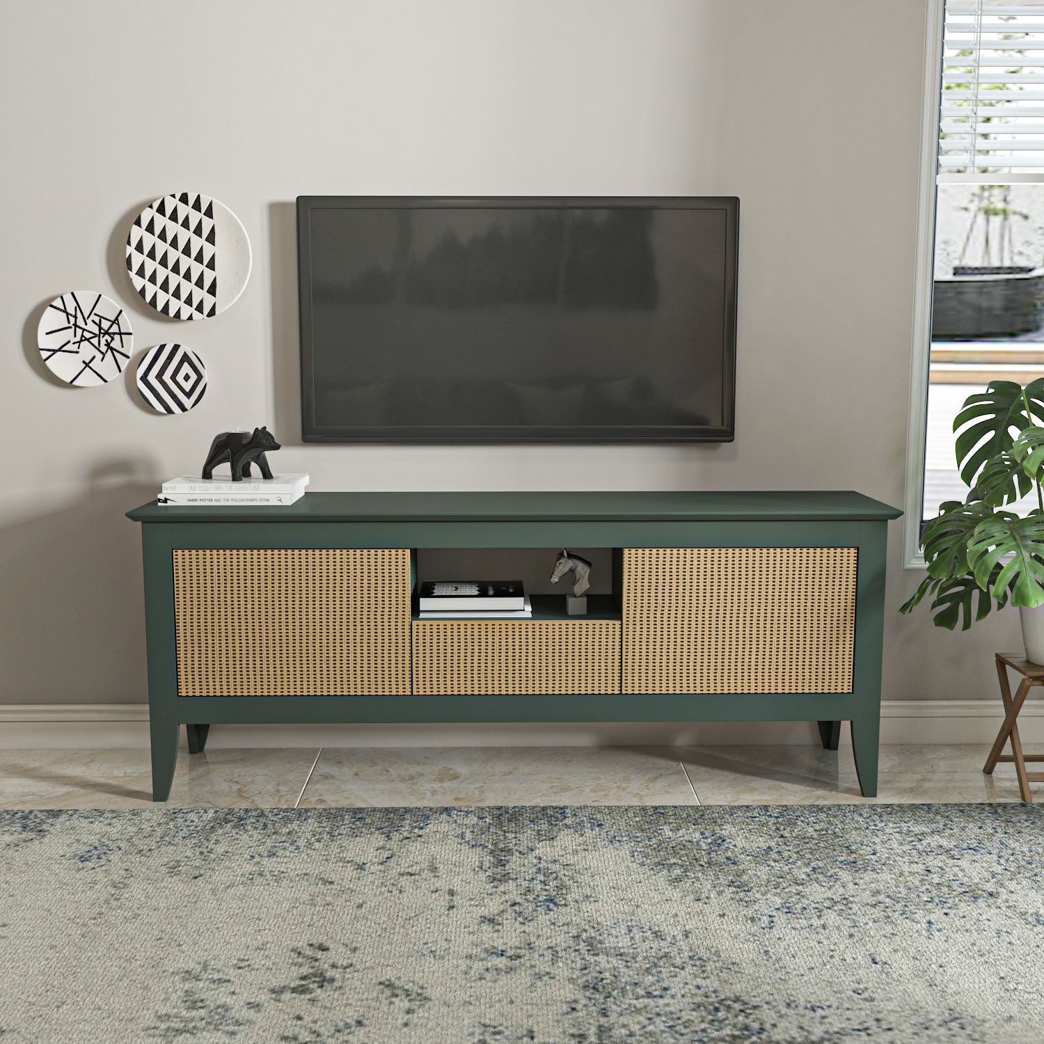 Móvel de TV-Verde-Verde
Hazeran