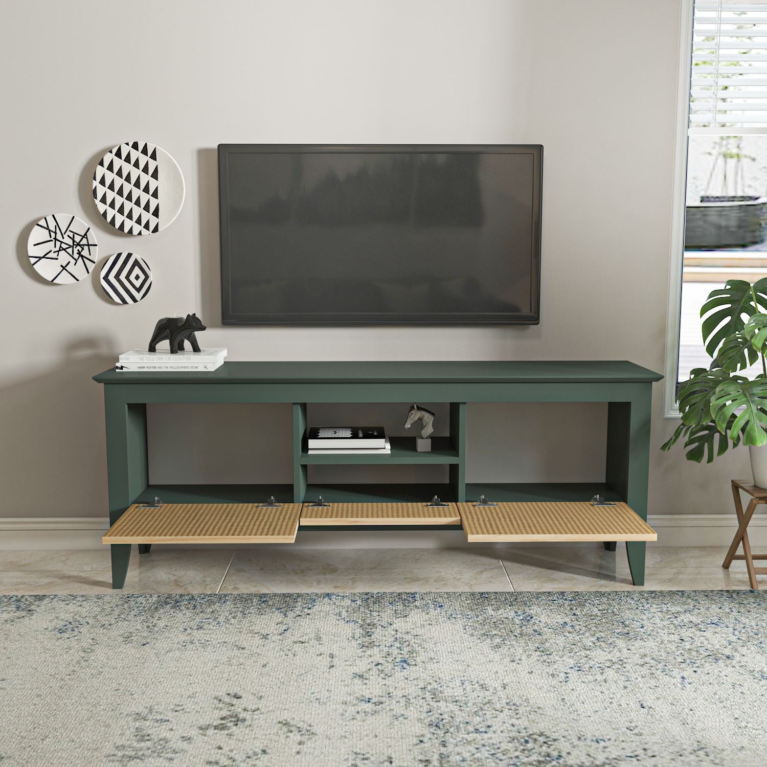 Móvel de TV-Verde-Verde
Hazeran