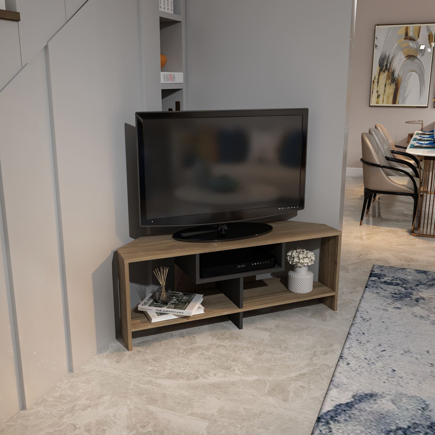 Móvel de TV-Maldiv-Nogueira
Branco