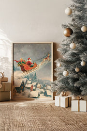 Quadro Decorativo Emoldurado Multicolor - Madeira Maciça 33x48cm - Arte Digital Premium