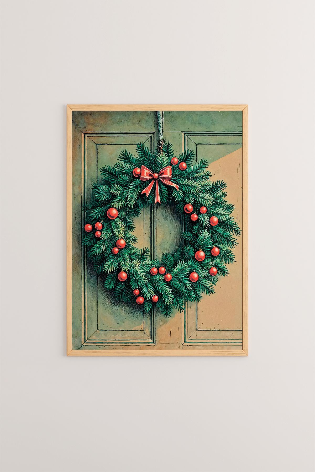 Quadro Decorativo Emoldurado Multicolor - Madeira Maciça 33x48cm - Arte Digital Premium para Decoração de Interiores