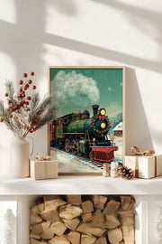 Quadro Decorativo Emoldurado Multicolor - Madeira Maciça 33x48cm - Arte Digital Premium para Decoração de Interiores