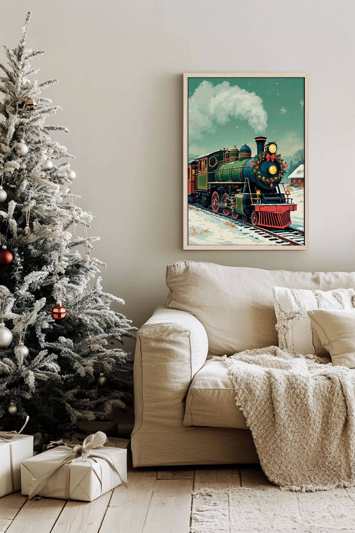 Quadro Decorativo Emoldurado Multicolor - Madeira Maciça 33x48cm - Arte Digital Premium para Decoração de Interiores