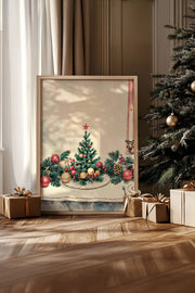 Quadro Decorativo Emoldurado Multicolor - Madeira Maciça 33x48cm - Arte Digital Premium para Decoração de Interiores