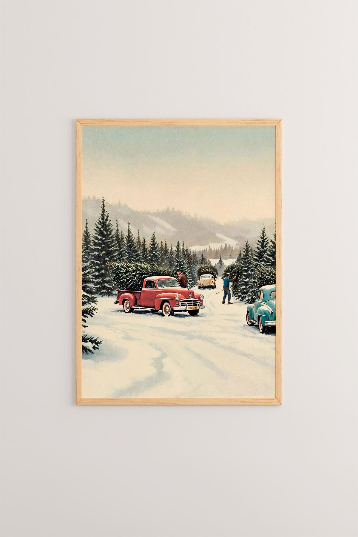 Quadro Decorativo Emoldurado Multicolor - Madeira Maciça 33x48cm - Arte Digital Premium para Decoração de Interiores