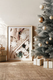 Quadro Decorativo Emoldurado Multicolor - Madeira Maciça 33x48cm - Arte Digital Premium para Decoração de Interiores