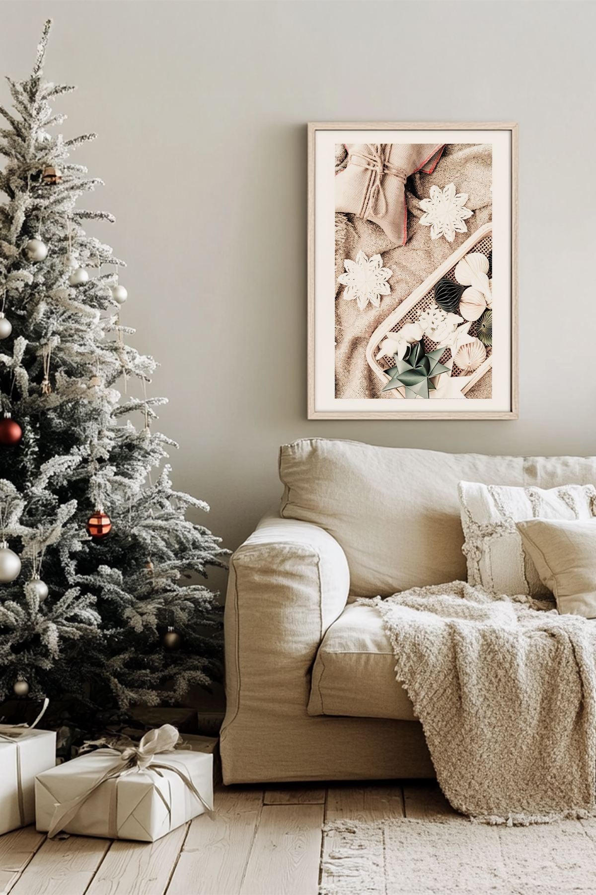 Quadro Decorativo Emoldurado Multicolor - Madeira Maciça 33x48cm - Arte Digital Premium para Decoração de Interiores