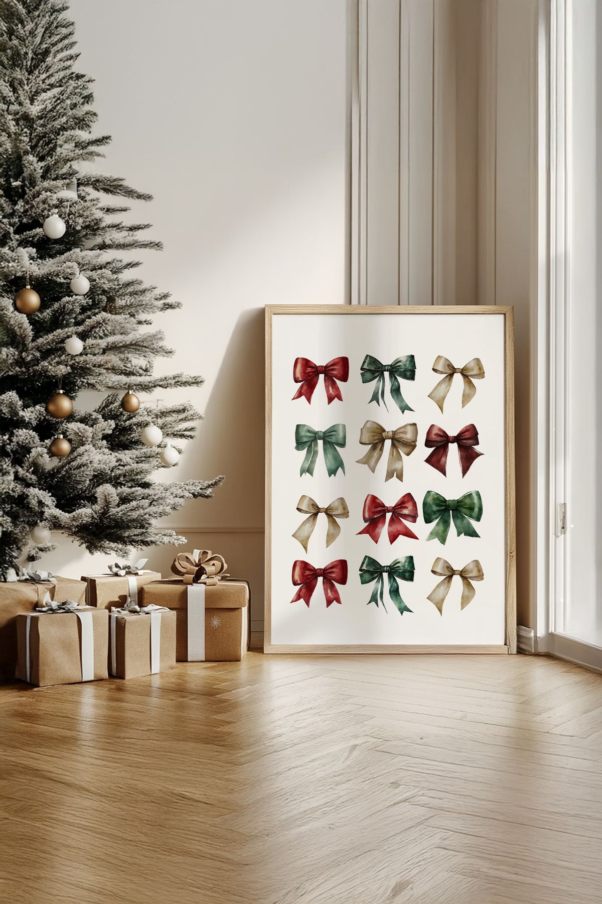 Quadro Decorativo Emoldurado Multicolor - Madeira Maciça 33x48cm - Arte Digital Premium para Decoração de Casa