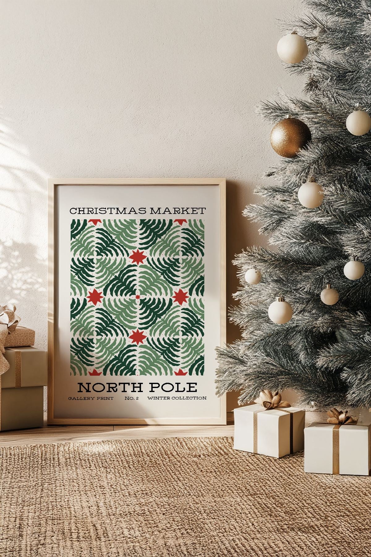 Quadro Decorativo Emoldurado Multicolor - Madeira Maciça 33x48cm - Arte Digital Premium