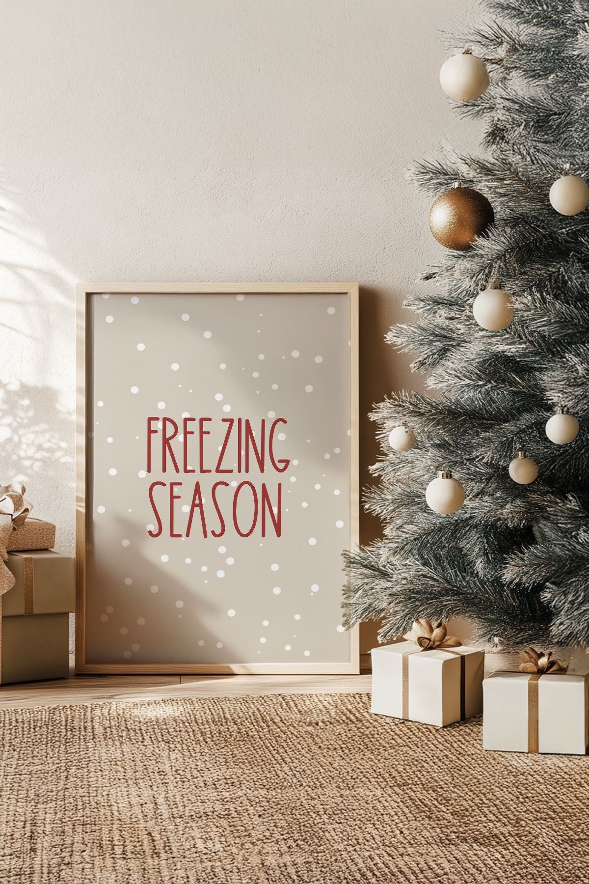 Quadro Decorativo Emoldurado Multicolor - Madeira Maciça 33x48cm - Arte Digital Premium para Decoração